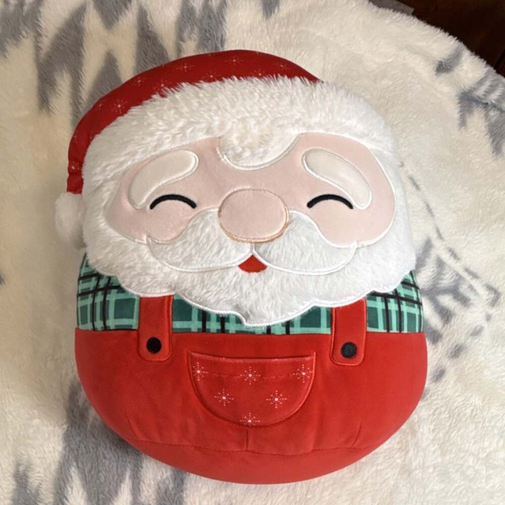 Squishmallows Santa Claus Medium Plush Doll Red White Green Christmas
